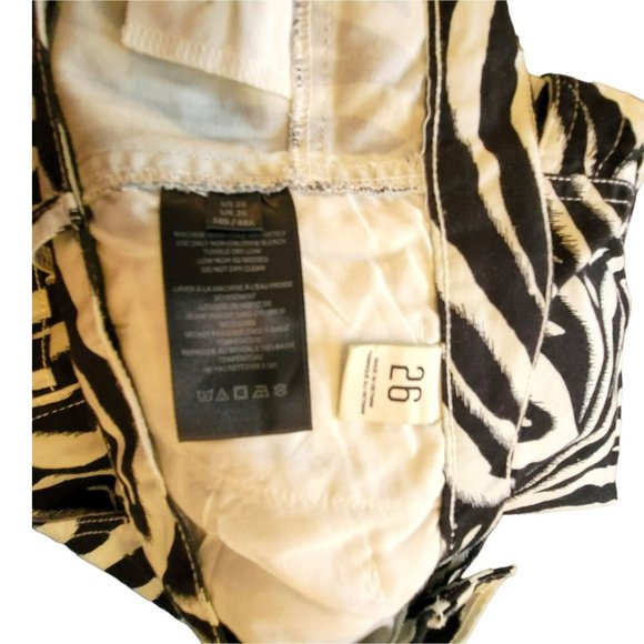 BDG Urban Outfitter Painters Pants Women's 26 Zebra Utility Pockets JJ3011 - Picture 6 of 8